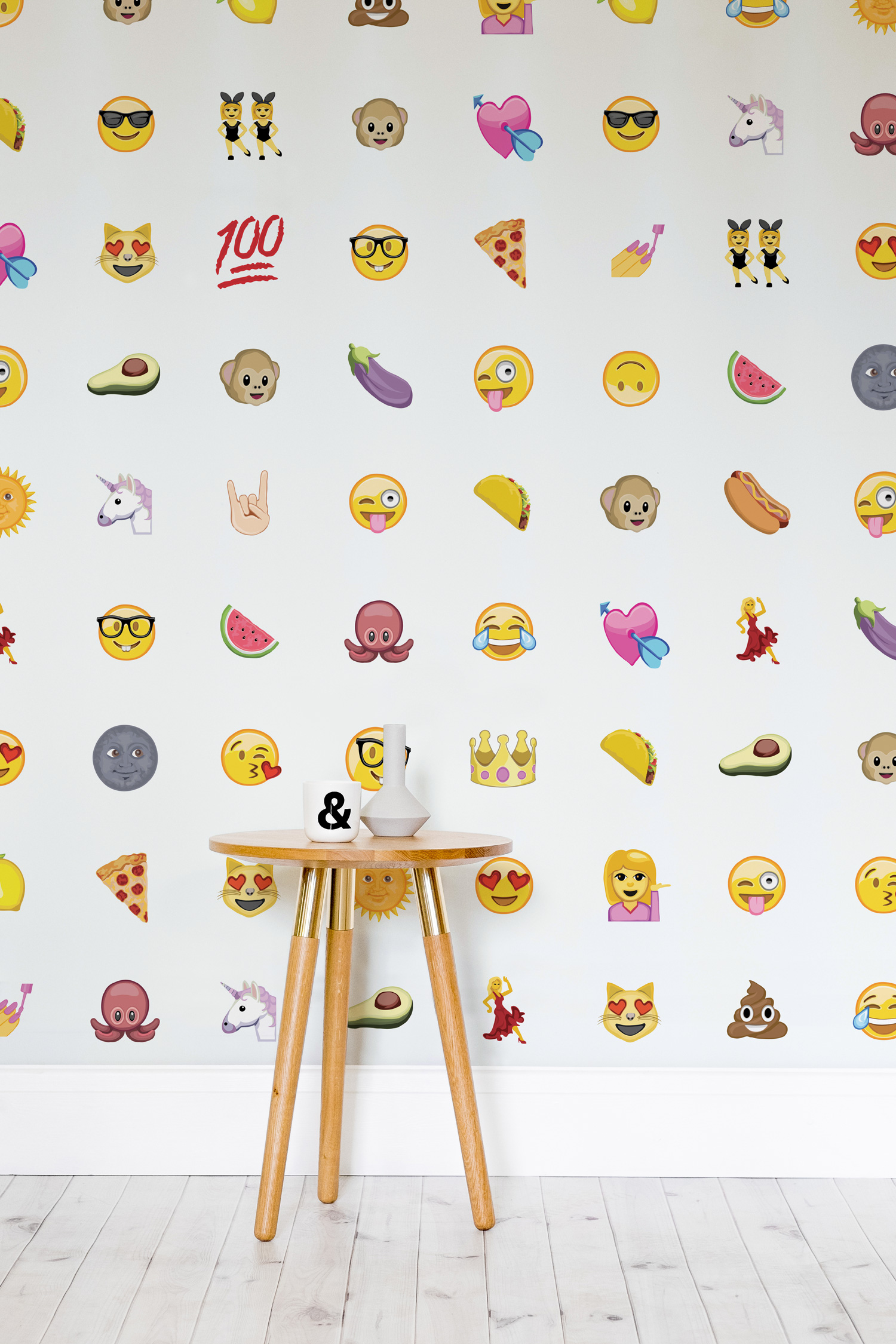 fond d'écran emoji,jaune,fond d'écran,mur,police de caractère,design d'intérieur