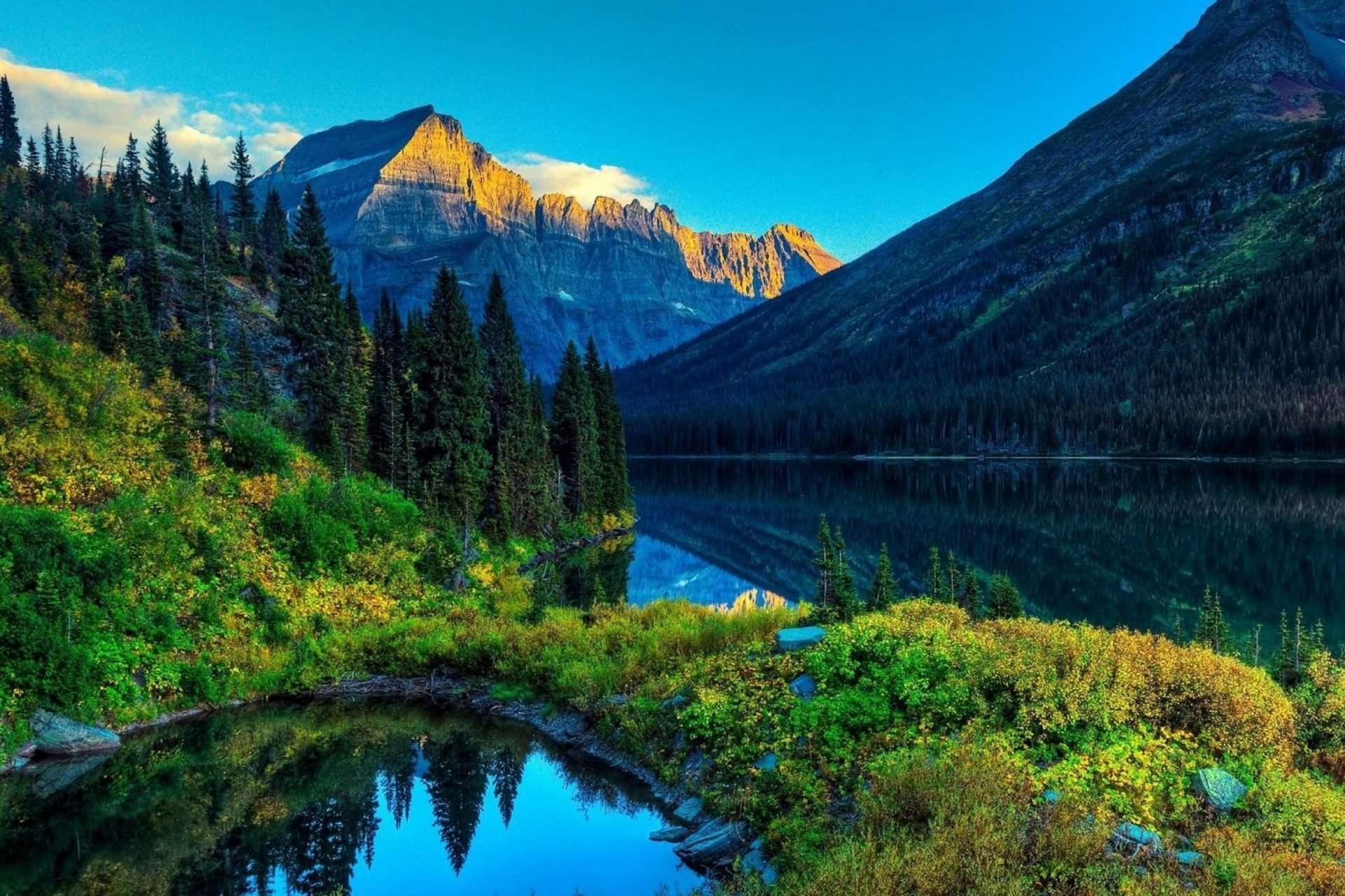 nature wallpaper hd,natural landscape,nature,mountain,mountainous landforms,reflection