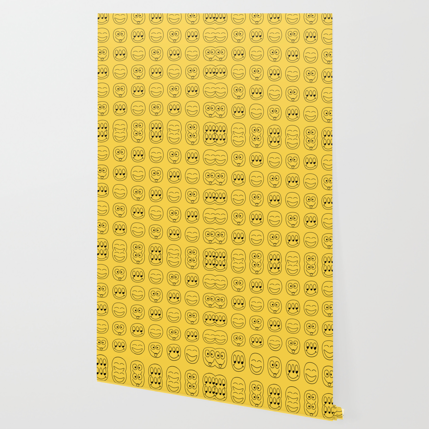 이모티콘 벽지,노랑,종이,폰트,종이 제품