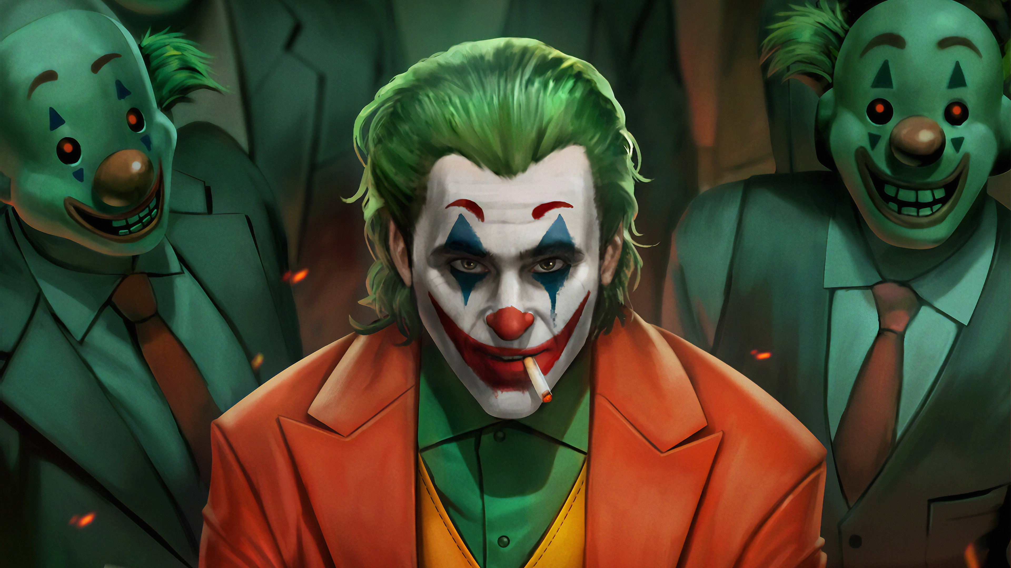 wallpaper keren,clown,joker,supervillain,performing arts,fictional character