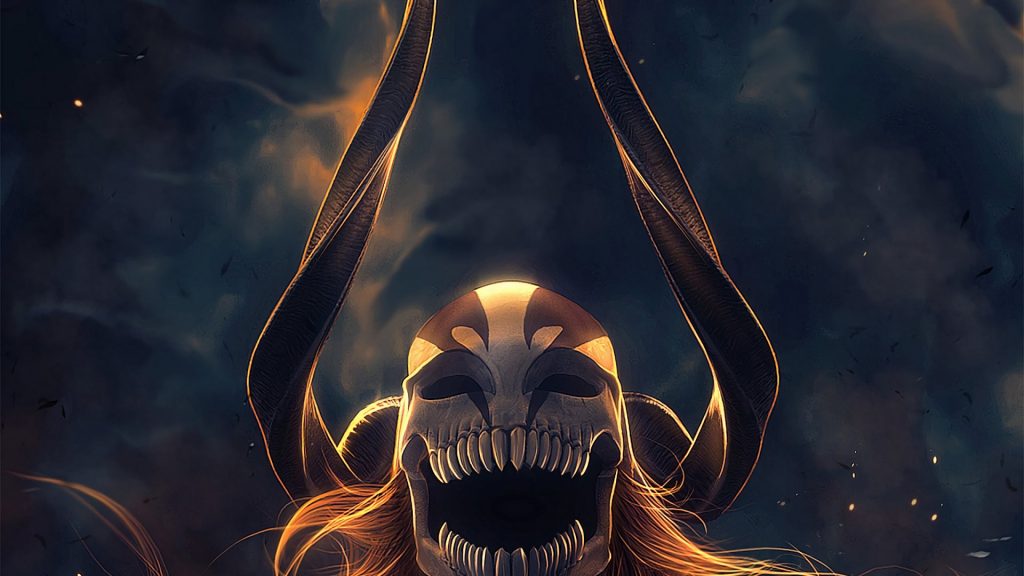anime wallpaper,cg artwork,skull,demon,illustration,fictional character