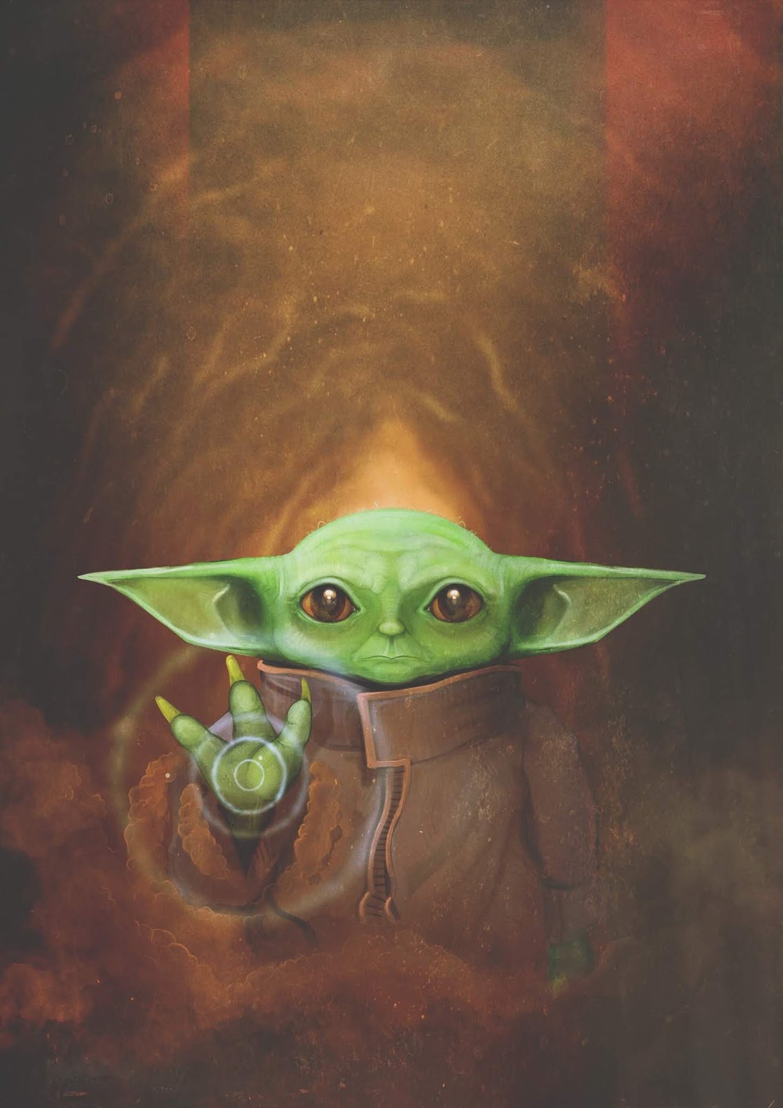 iphone wallpaper,yoda,tree frog,illustration,amphibian,frog