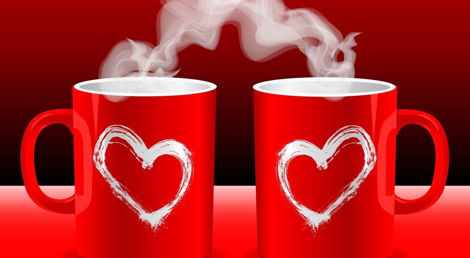 おはよう壁紙,マグ,コーヒーカップ,心臓,赤,カップ