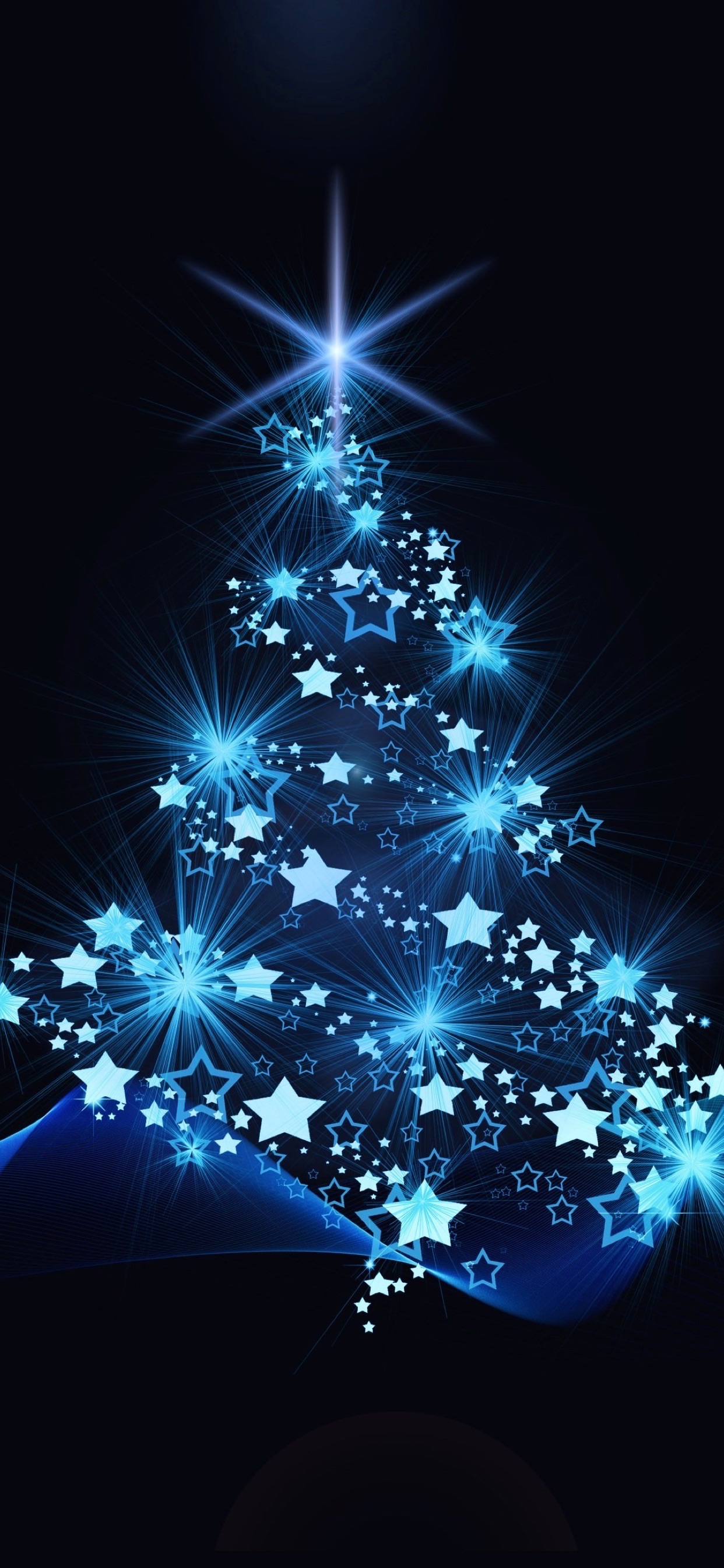 christmas wallpaper,blue,christmas tree,christmas decoration,light,sky