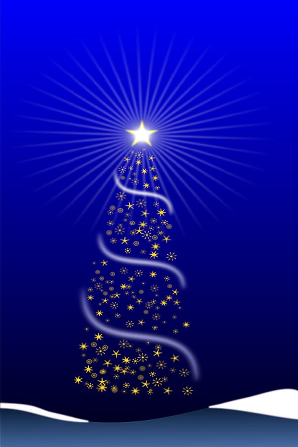 christmas wallpaper,christmas tree,blue,christmas decoration,light,majorelle blue