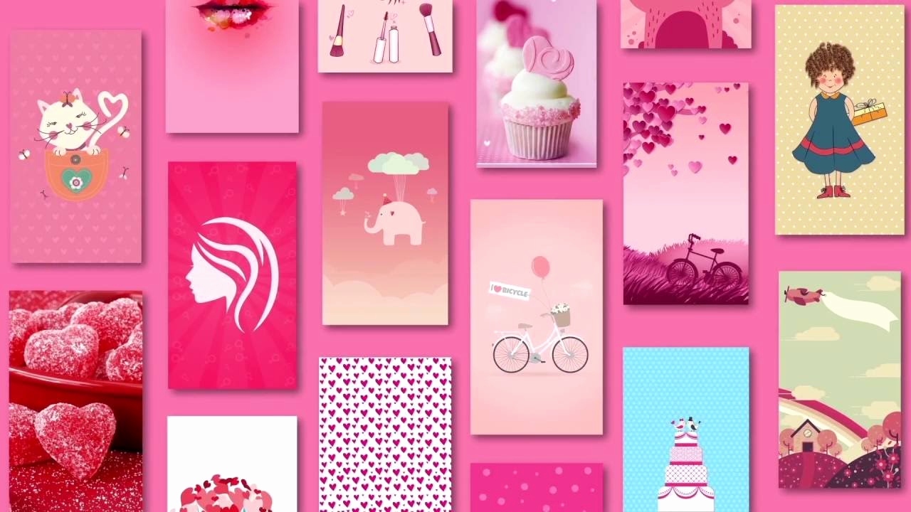 girly wallpapers,pink,magenta,design,material property,pattern