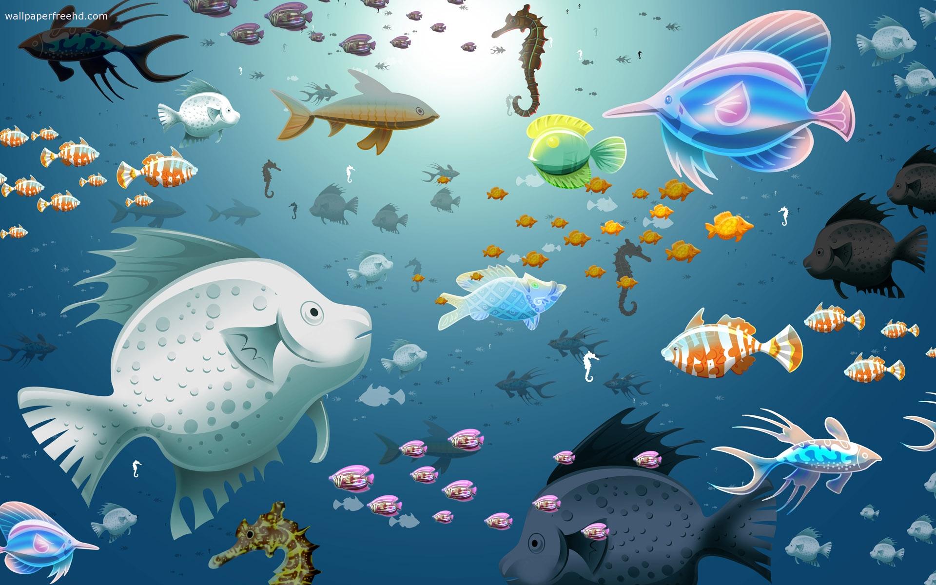 wallpaper download,marine biology,fish,organism,underwater,illustration