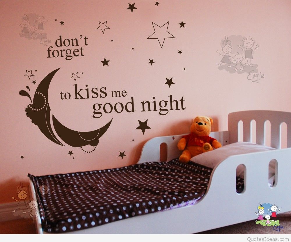 good night wallpaper,wall sticker,wall,room,sticker,wallpaper
