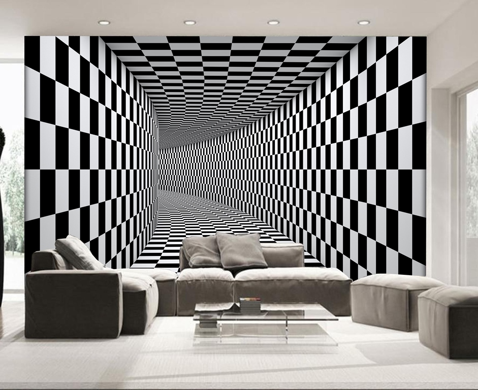 벽지 디자인,인테리어 디자인,검정색과 흰색,벽,방,거실