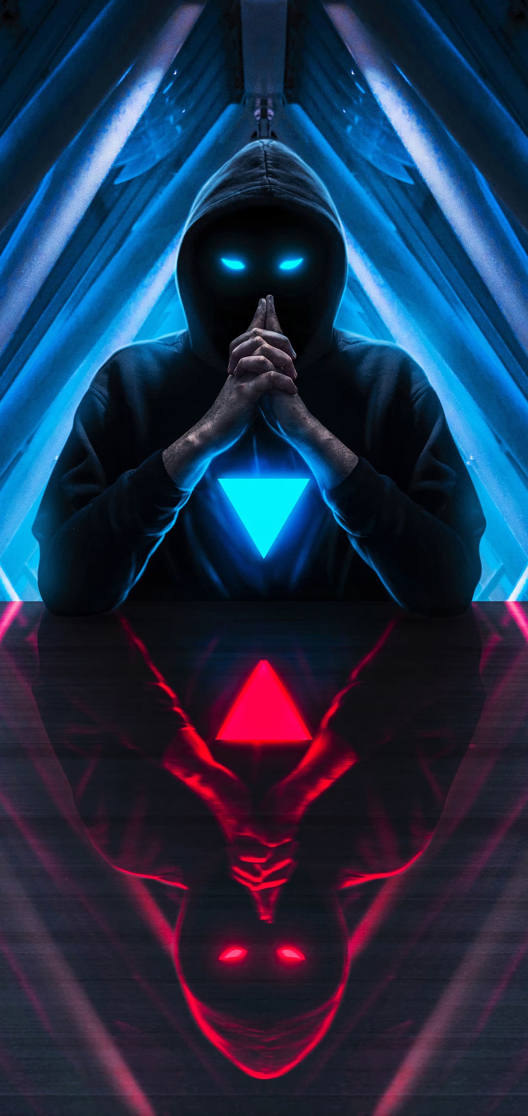 fondo de pantalla de android,azul eléctrico,personaje de ficción,simetría,arte,supervillano