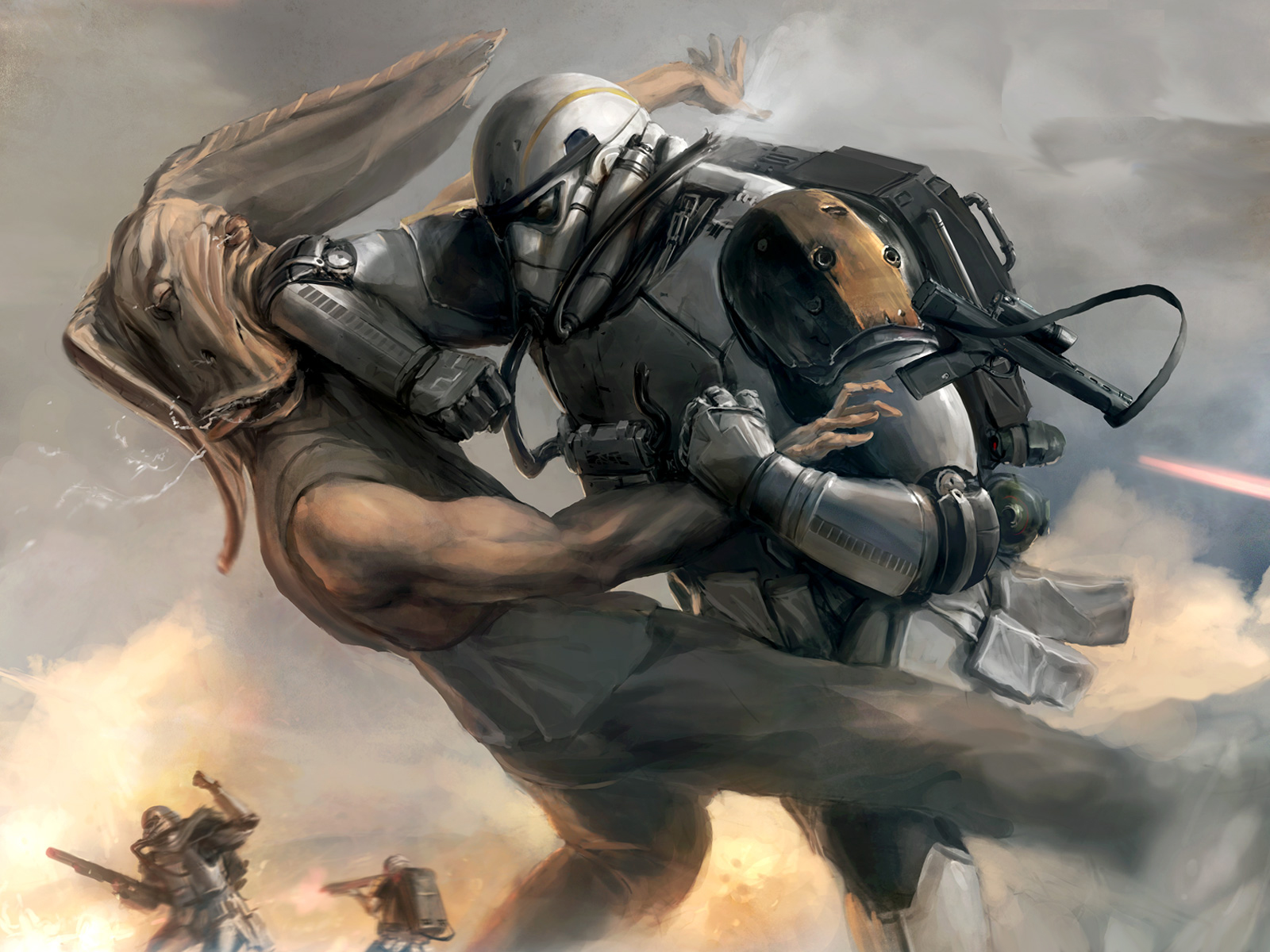 star wars wallpaper,action adventure game,cg artwork,strategy video game,pc game,illustration