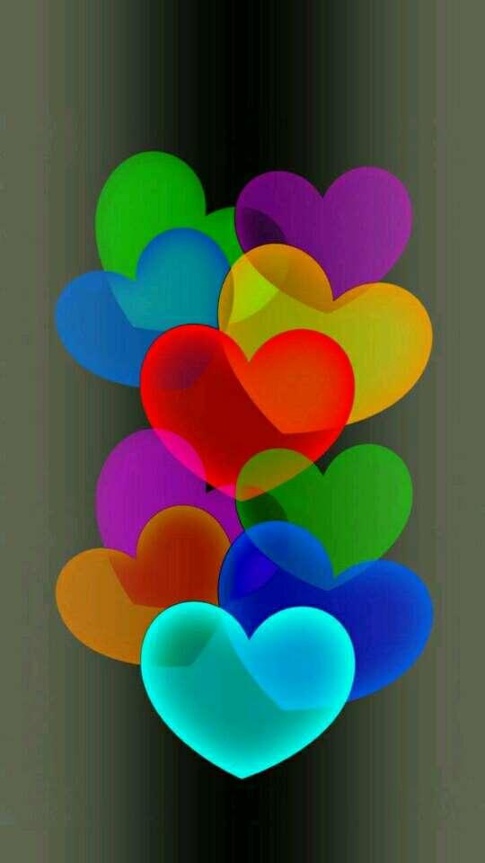 wallpaper for mobile,heart,colorfulness,love