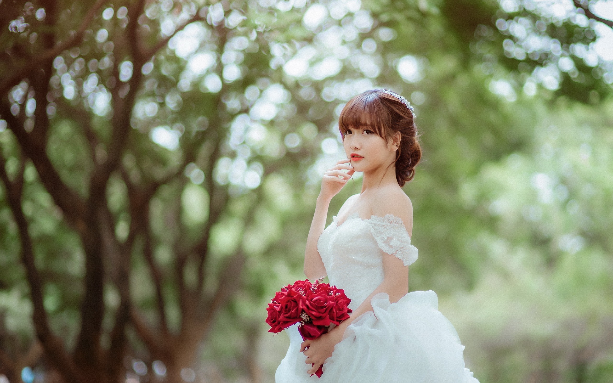 fond d'écran de filles,la mariée,photographier,robe,robe de mariée,robe