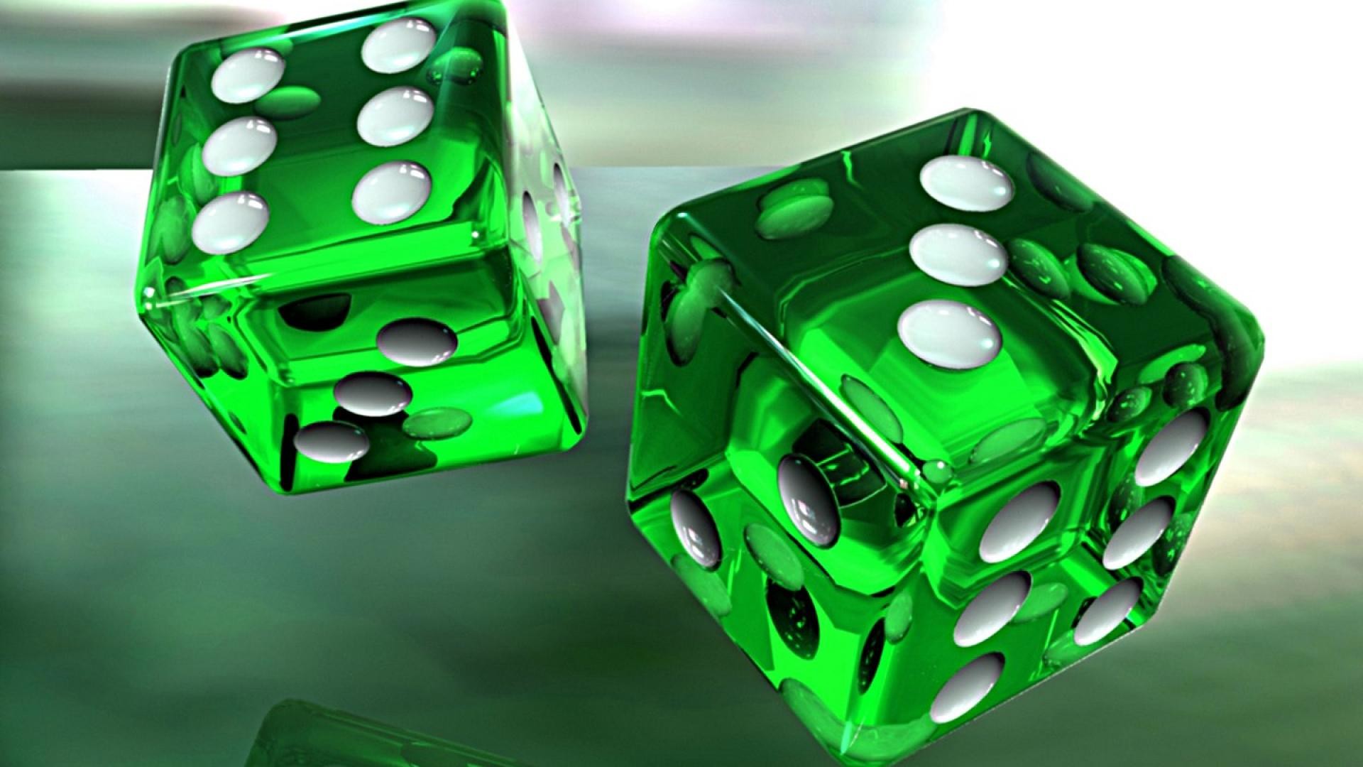 3d wallpaper,green,games,dice game,dice,indoor games and sports