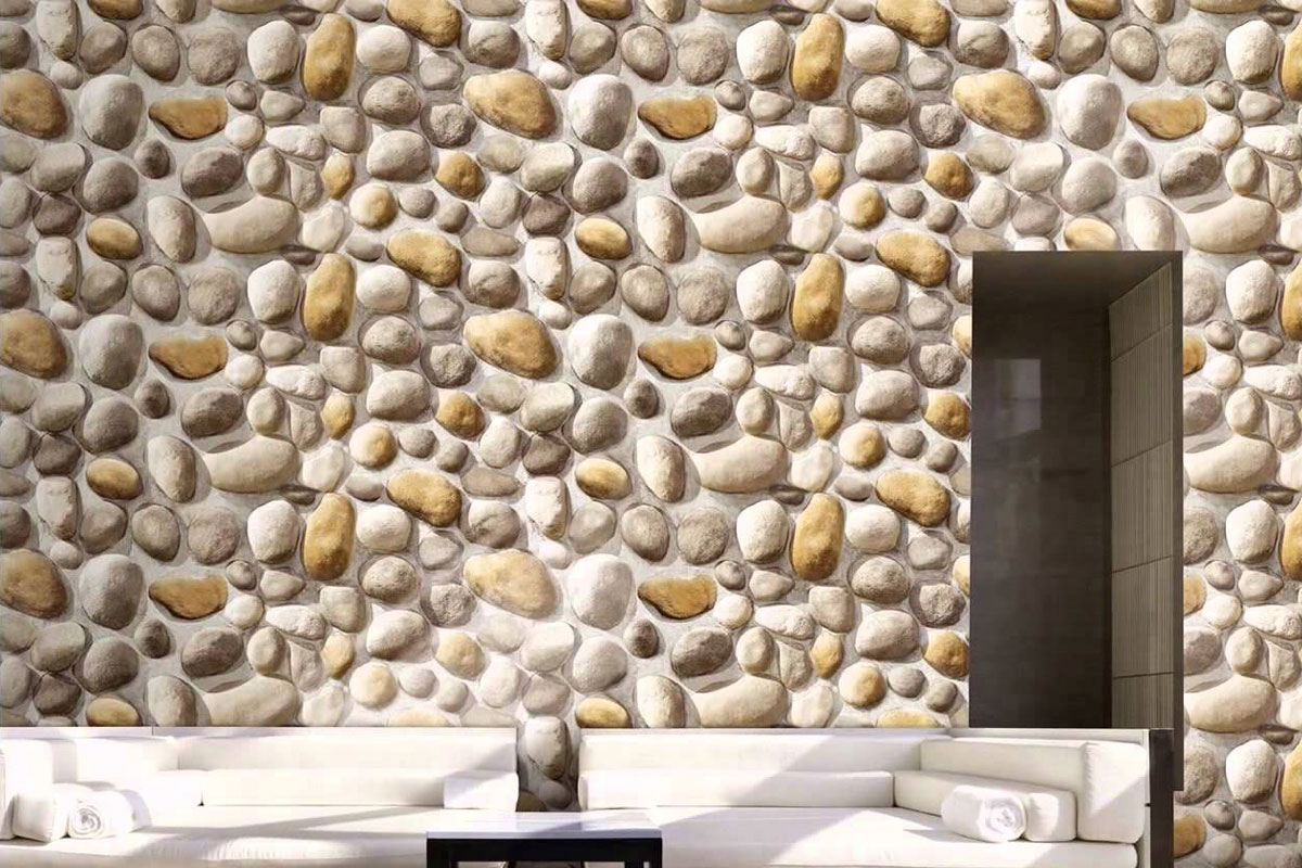 3d wallpaper,pebble,wall,stone wall,gravel,rock