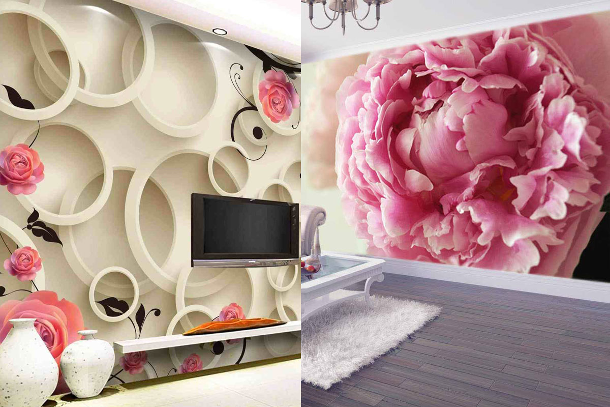 3d wallpaper,pink,wallpaper,room,petal,wall