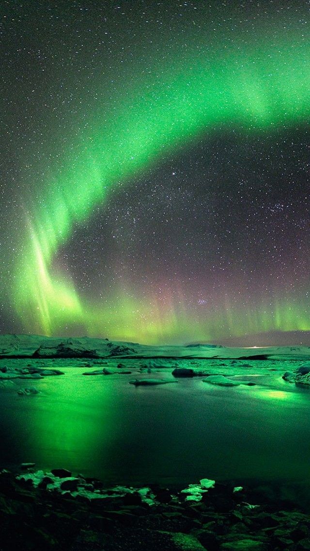 ホーム画面の壁紙,空,自然,オーロラ,緑,自然の風景