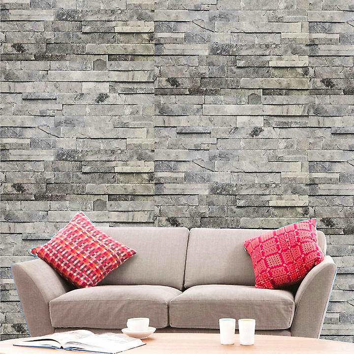 3d wallpaper for wall,wall,couch,brick,furniture,sofa bed