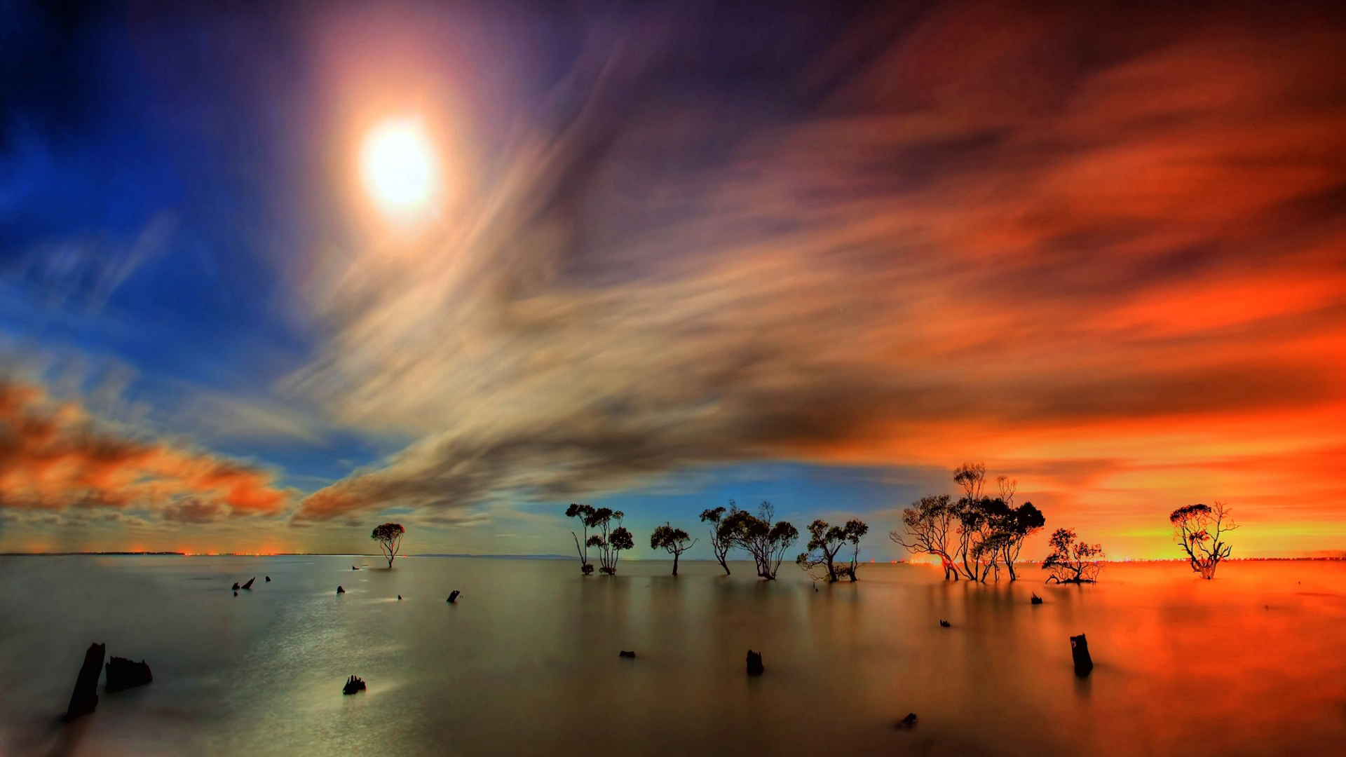 fondos de pantalla 1080p,cielo,naturaleza,nube,horizonte,puesta de sol