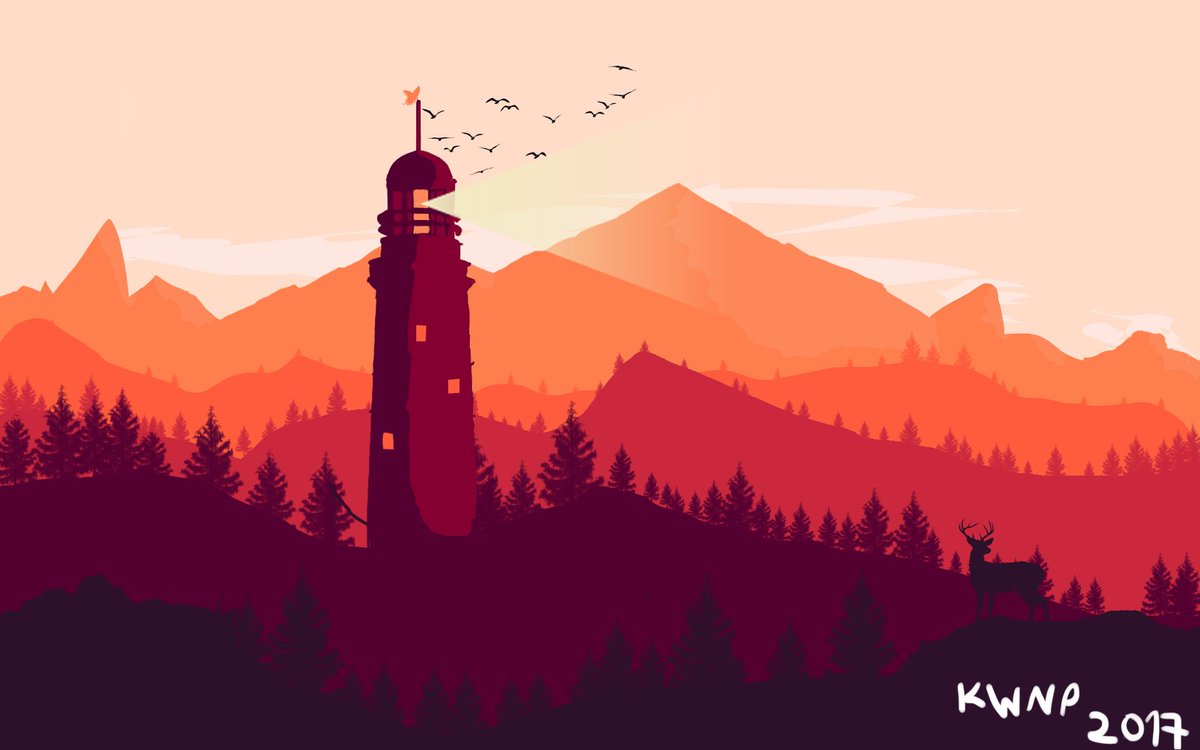 firewatch wallpaper,himmel,natürliche landschaft,berg,gebirge,baum