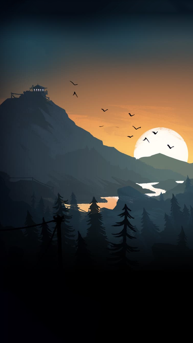 firewatch wallpaper,himmel,natur,horizont,natürliche landschaft,wolke