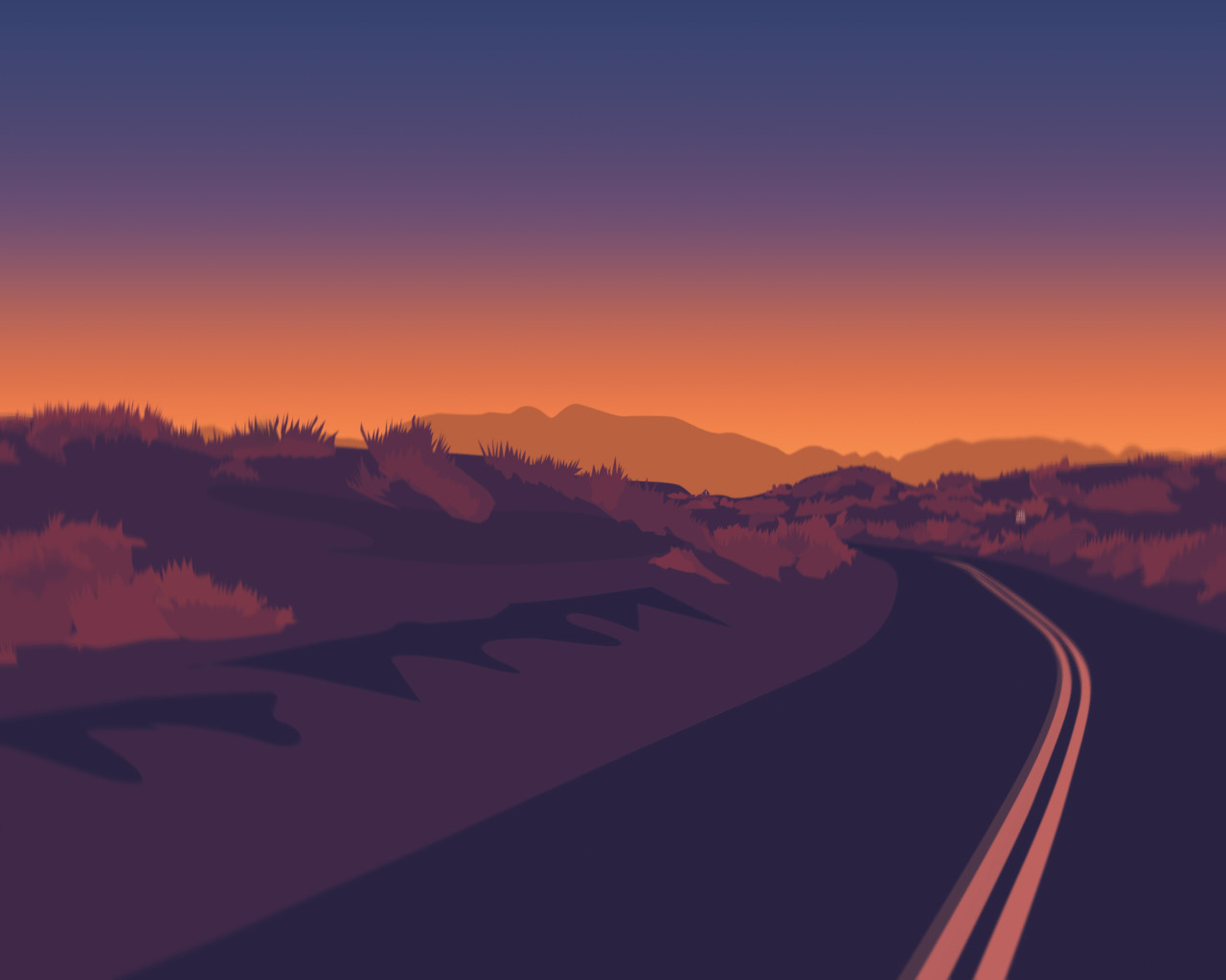 fondo de pantalla de firewatch,cielo,naturaleza,horizonte,nube,la carretera