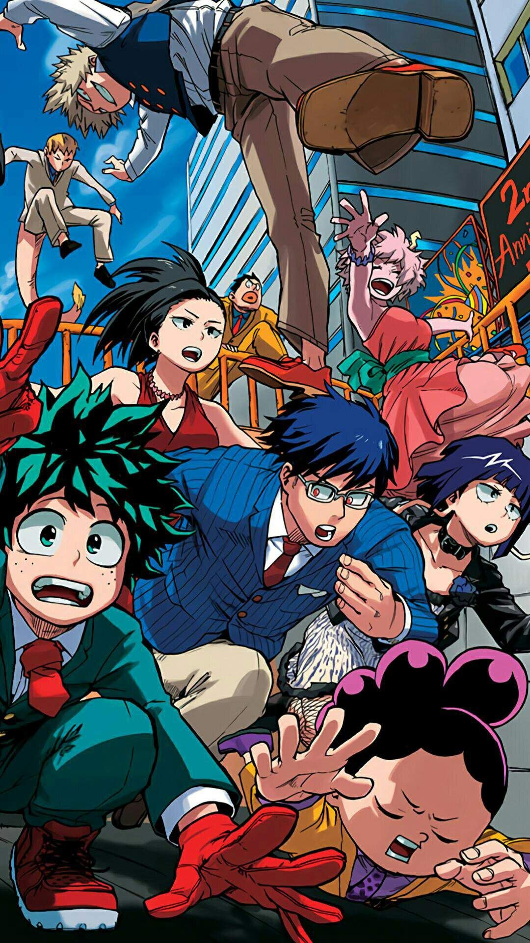 my hero academia wallpaper,animated cartoon,cartoon,anime,fiction,comics