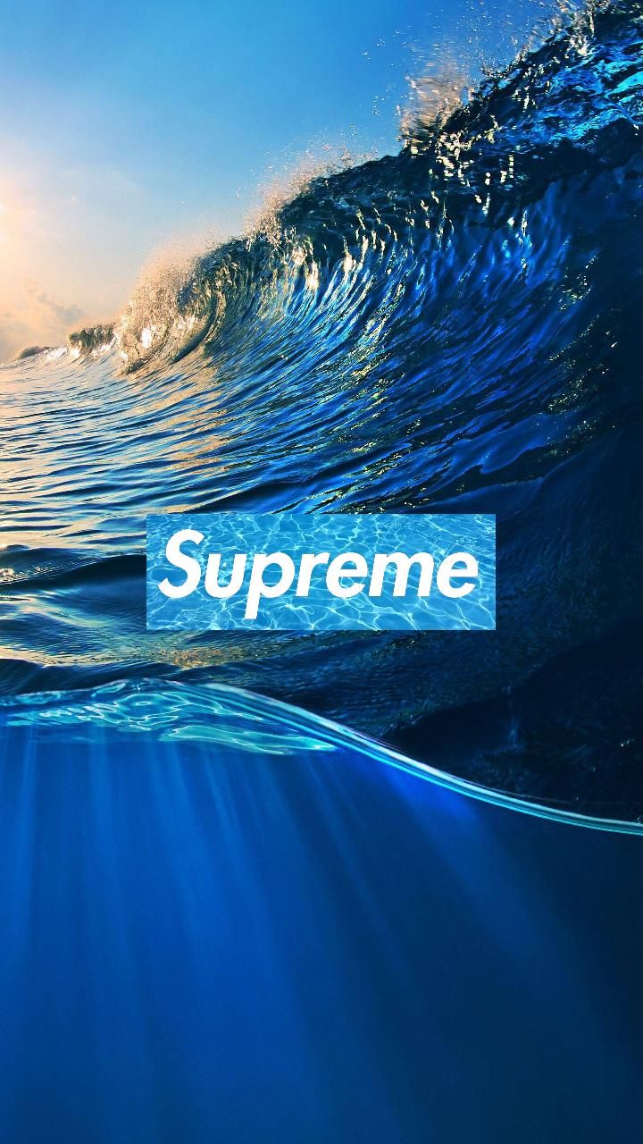 supreme wallpaper,blue,wave,water,ocean,wind wave