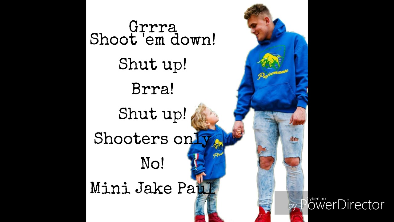 jake paul wallpaper,people,t shirt,product,facial expression,blue
