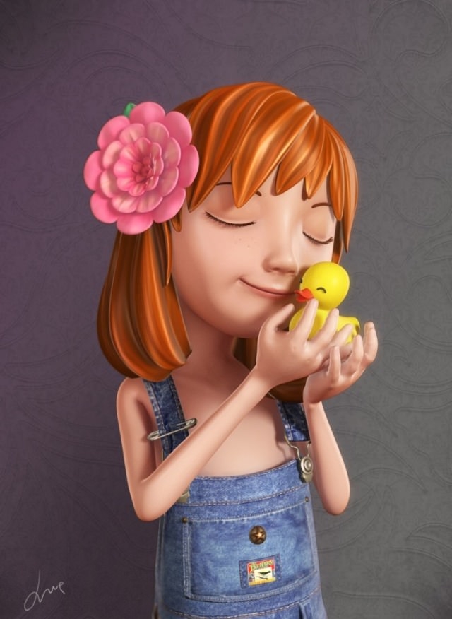 fond d'écran de dessin animé hd,jaune,enfant,cheveux bruns,plante,fleur
