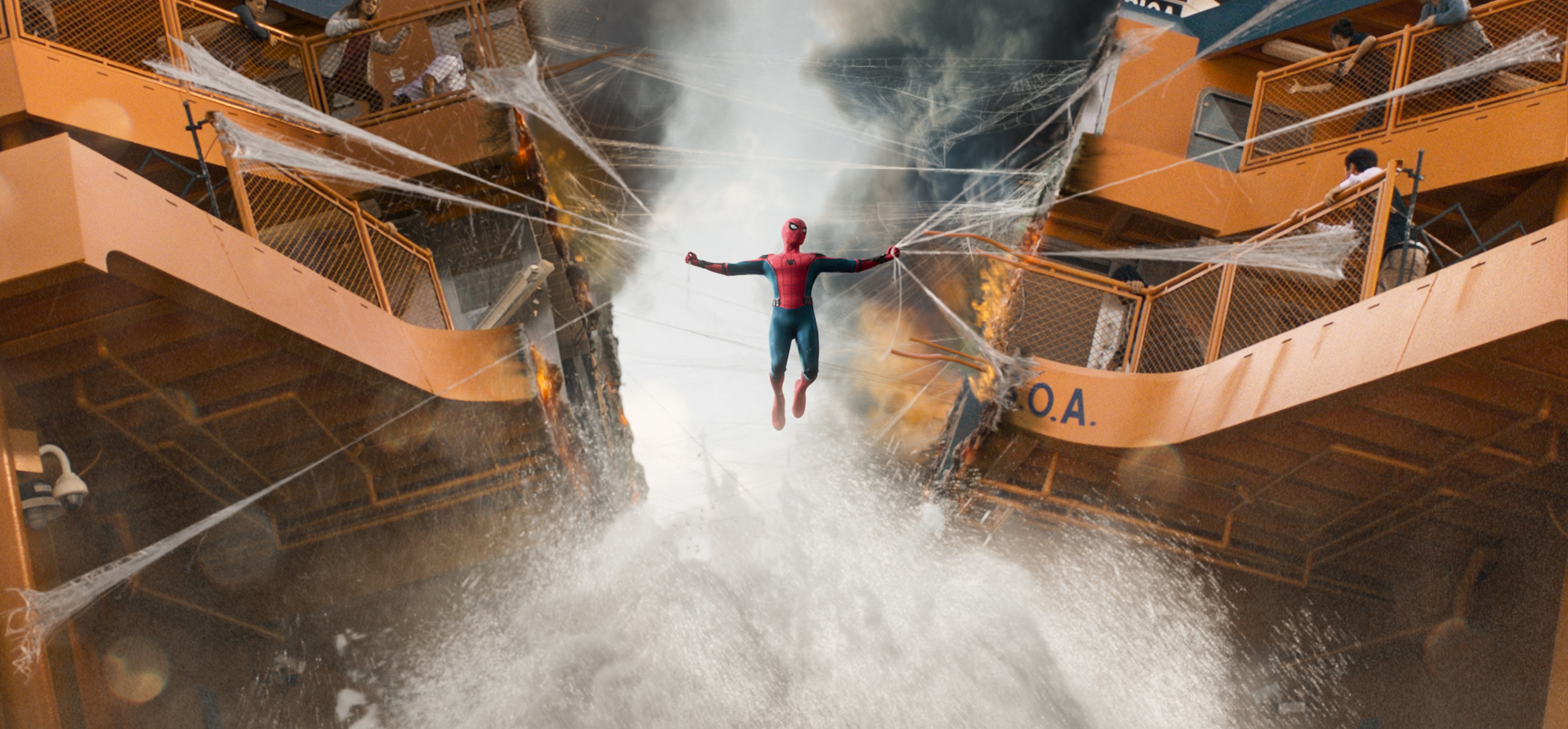 spiderman homecoming wallpaper,water,fun,wave,recreation,vehicle