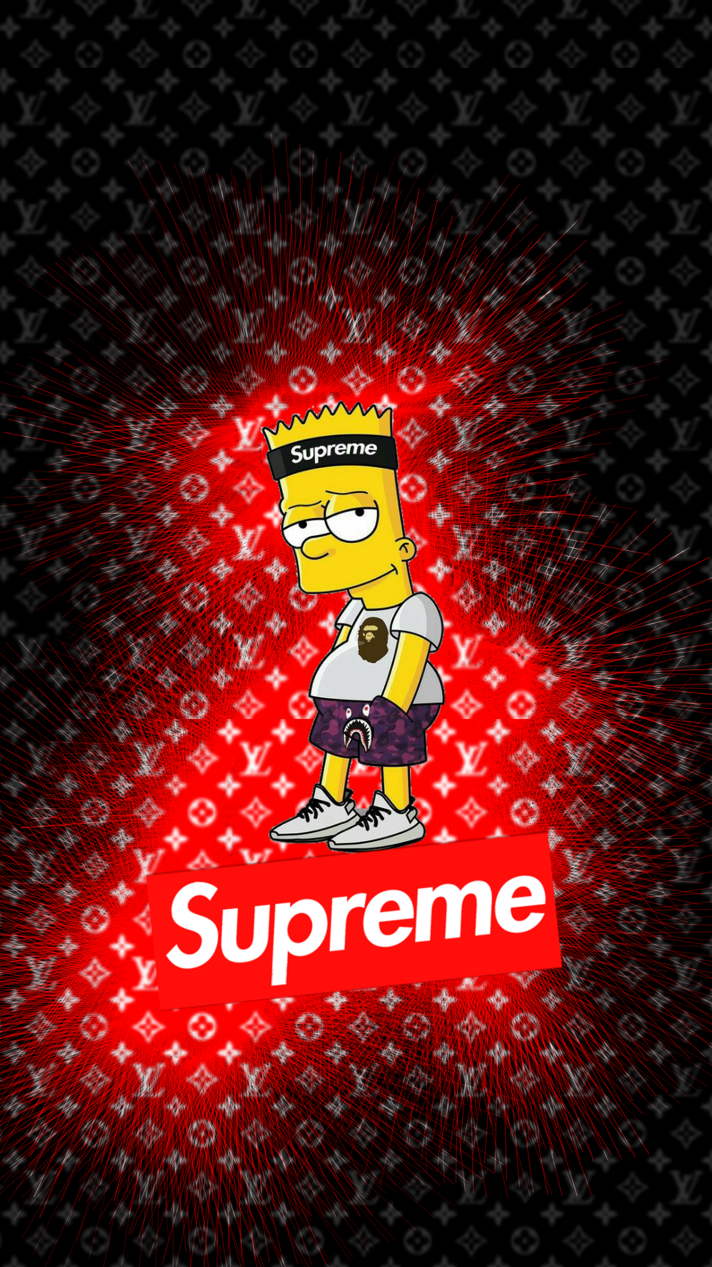 supreme wallpaper,red,cartoon,font,animation