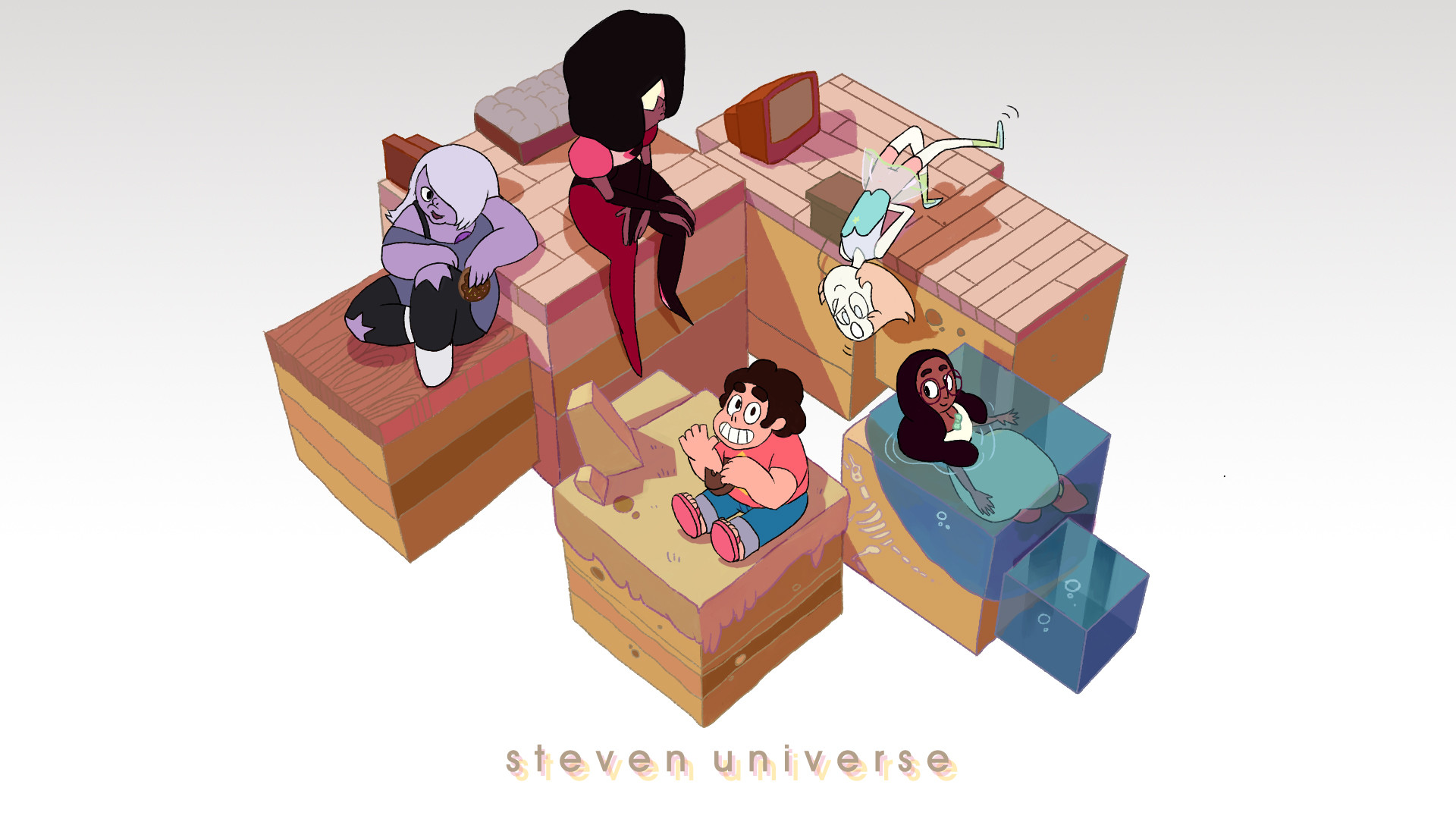 carta da parati dell'universo steven,cartone animato,illustrazione,animazione,arte,giocattolo