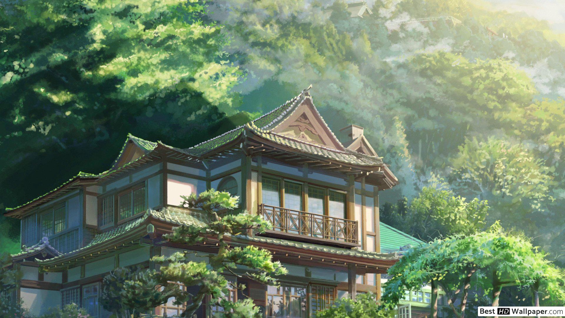 kimi no na wa wallpaper,architettura cinese,natura,architettura,architettura giapponese,proprietà