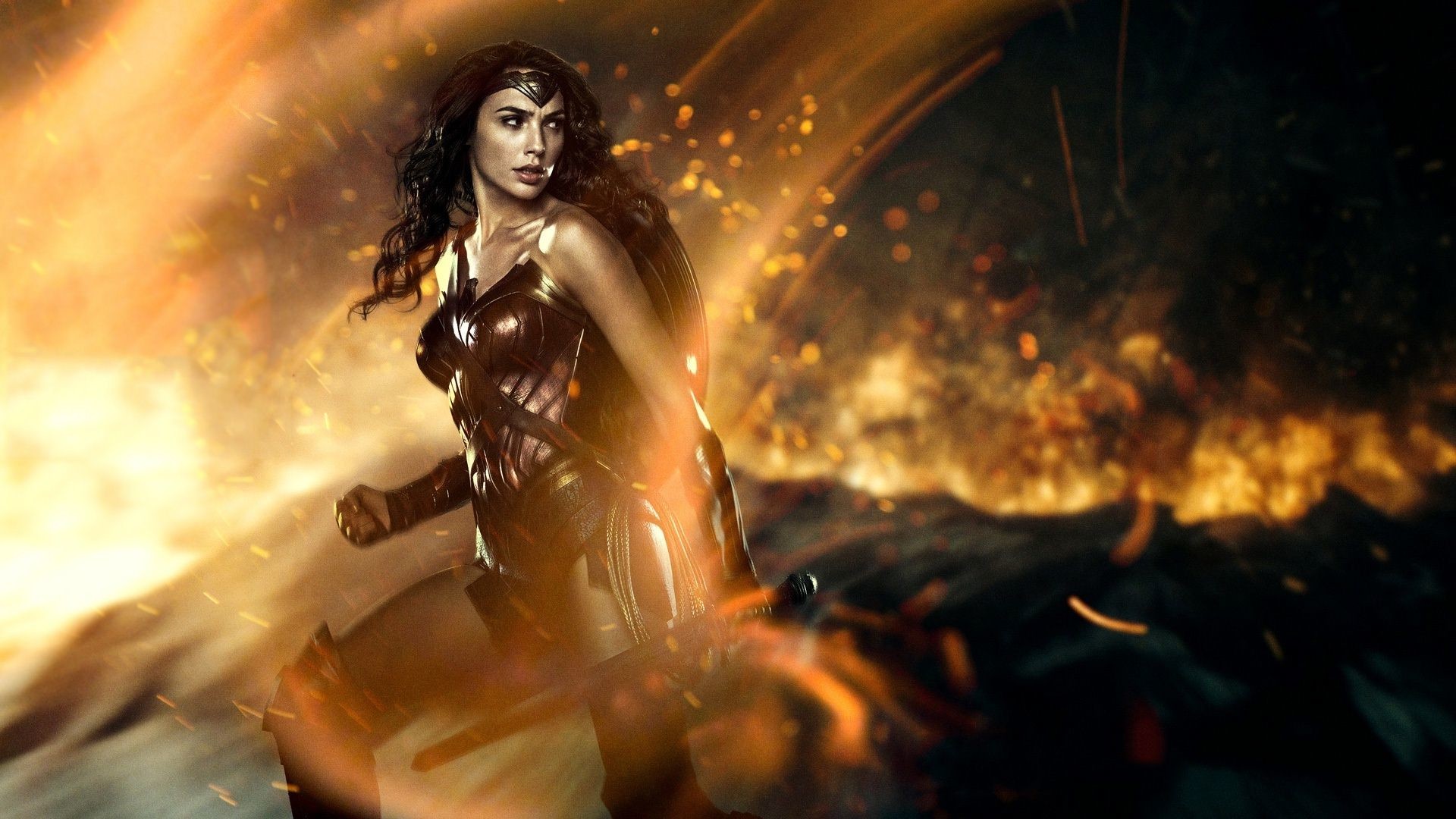 wonder woman wallpaper,cg artwork,black hair,illustration,fictional character,art