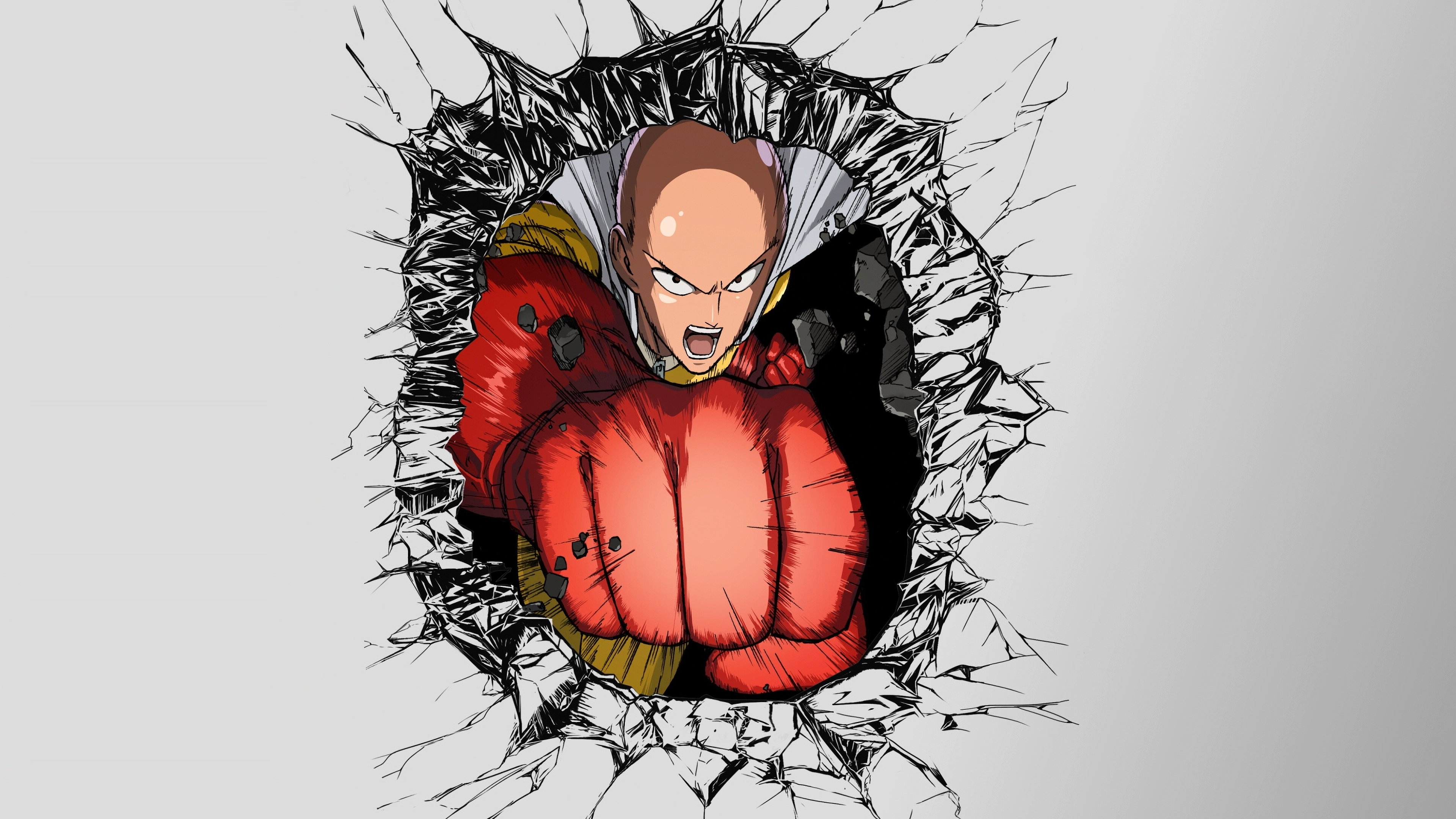 one punch man wallpaper,cartoon,illustration,fictional character,mouth,art