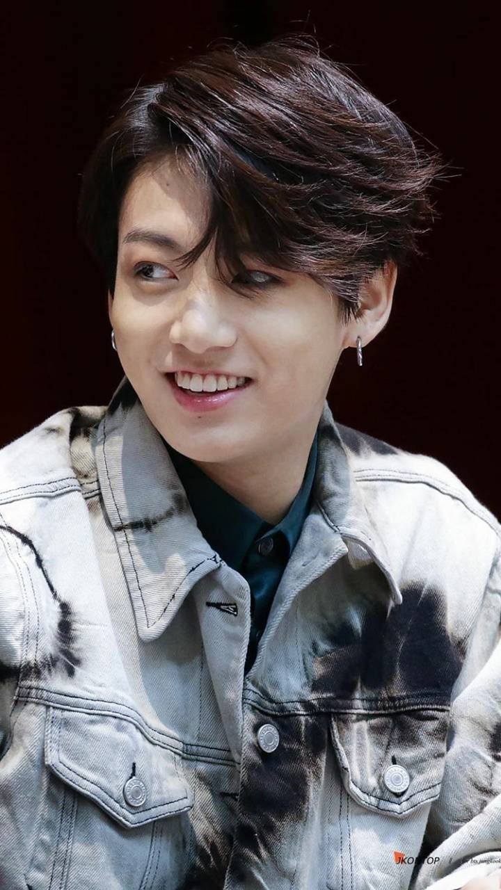 jungkook wallpaper,cabello,peinado,frente,sonrisa,cabello negro