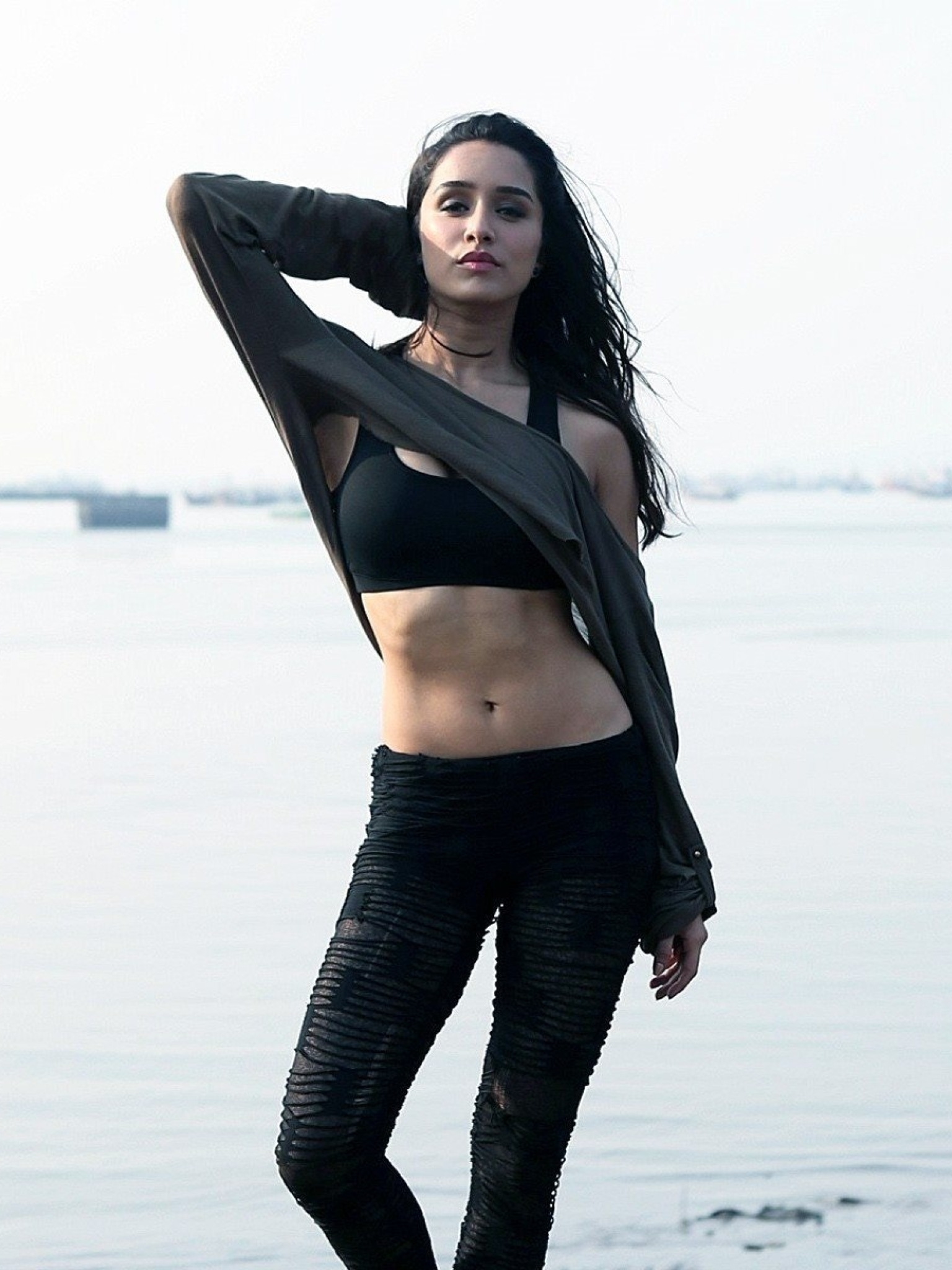 shraddha kapoor hd wallpaper,abdomen,navel,photo shoot,clothing,leg