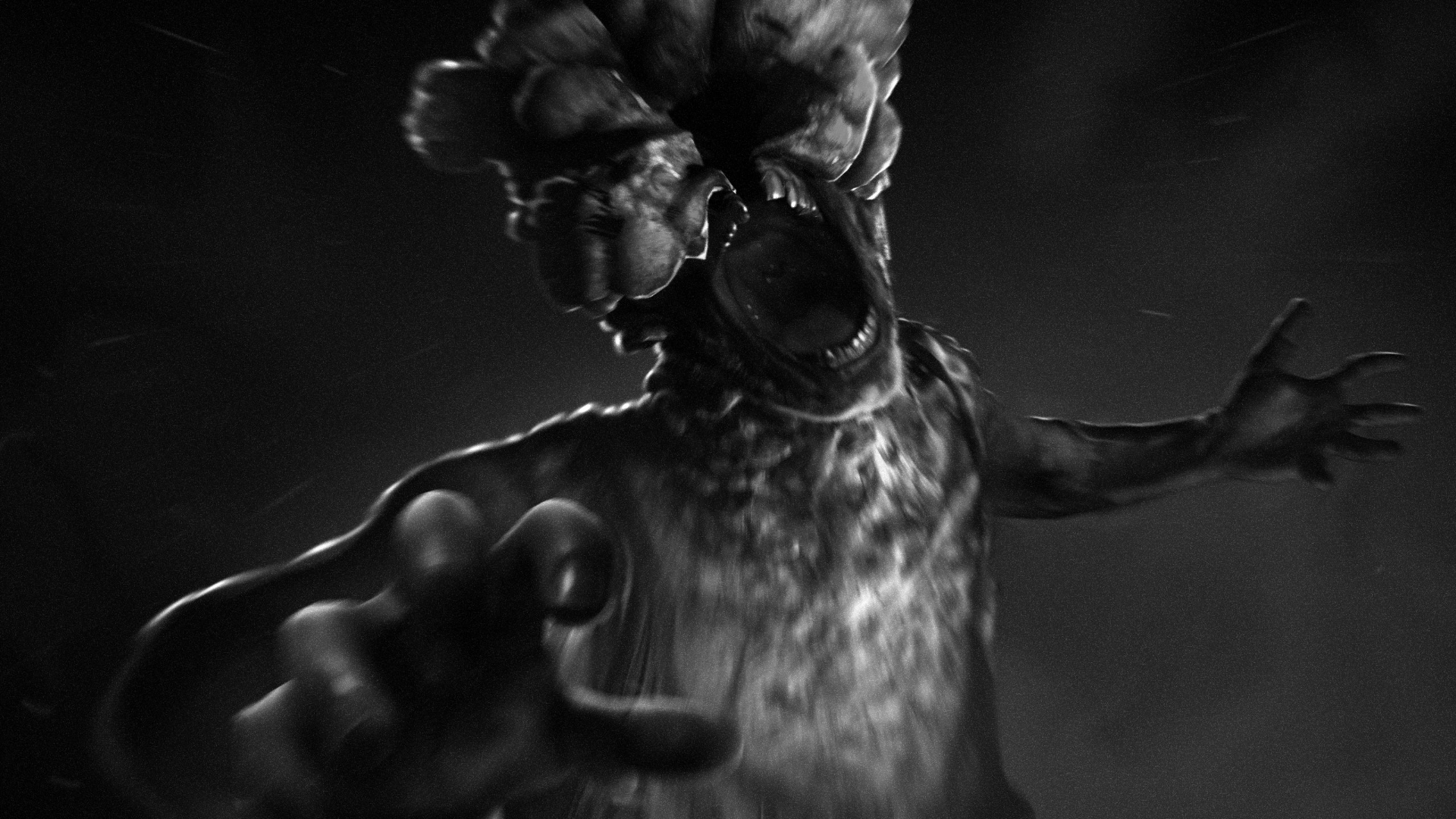 the last of us wallpaper,black,sculpture,statue,black and white,monochrome