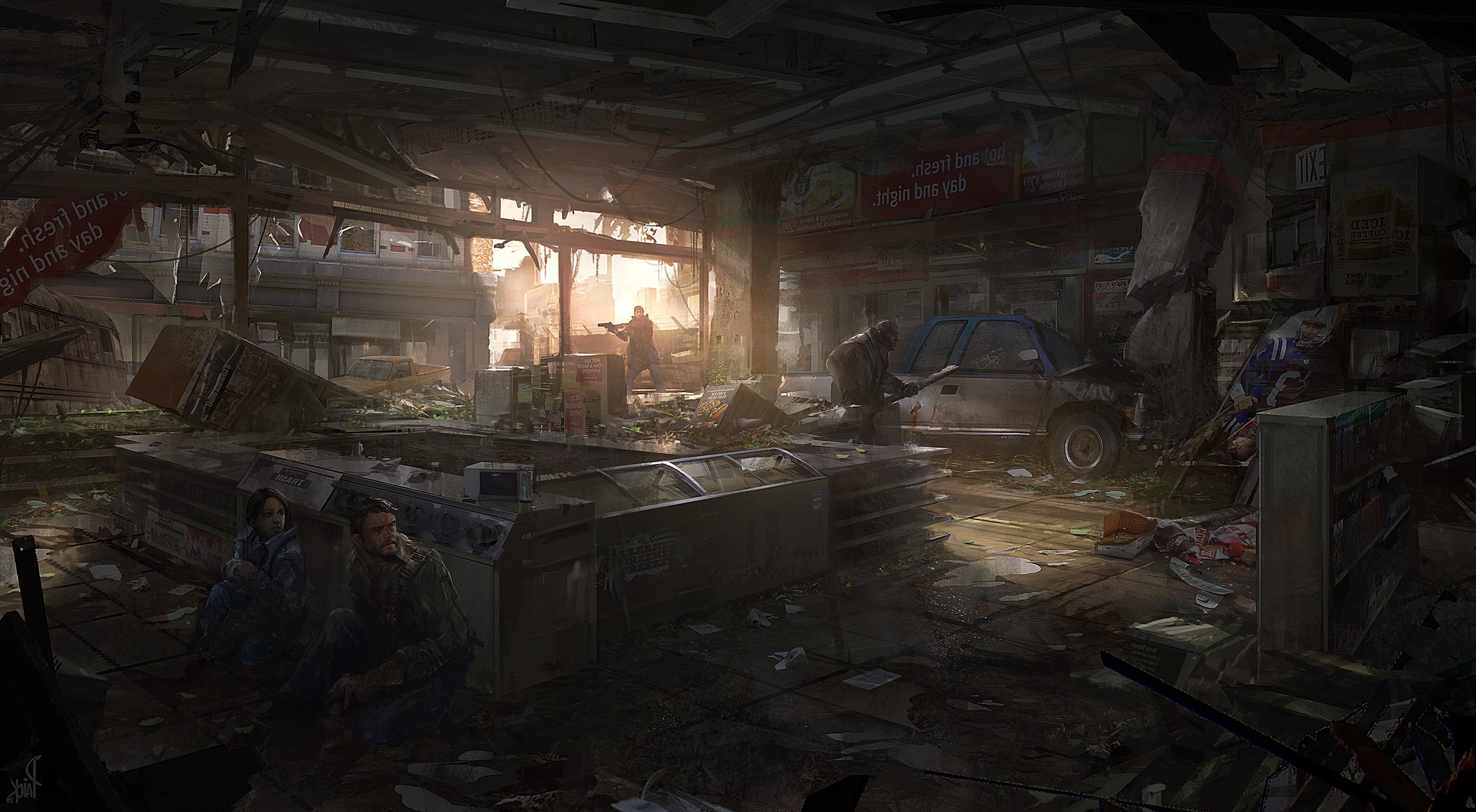 the last of us wallpaper,action adventure game,pc game,darkness,screenshot,shooter game