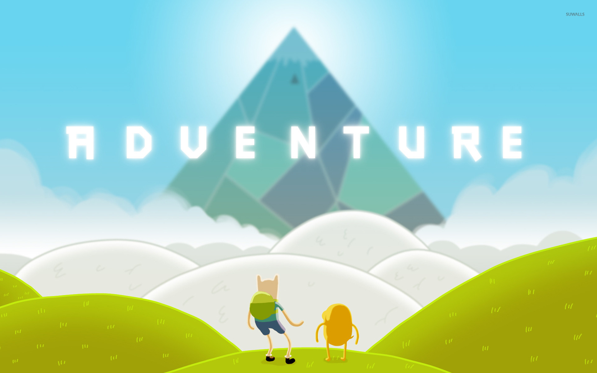 adventure time wallpaper,natural landscape,illustration,font,adaptation,hill