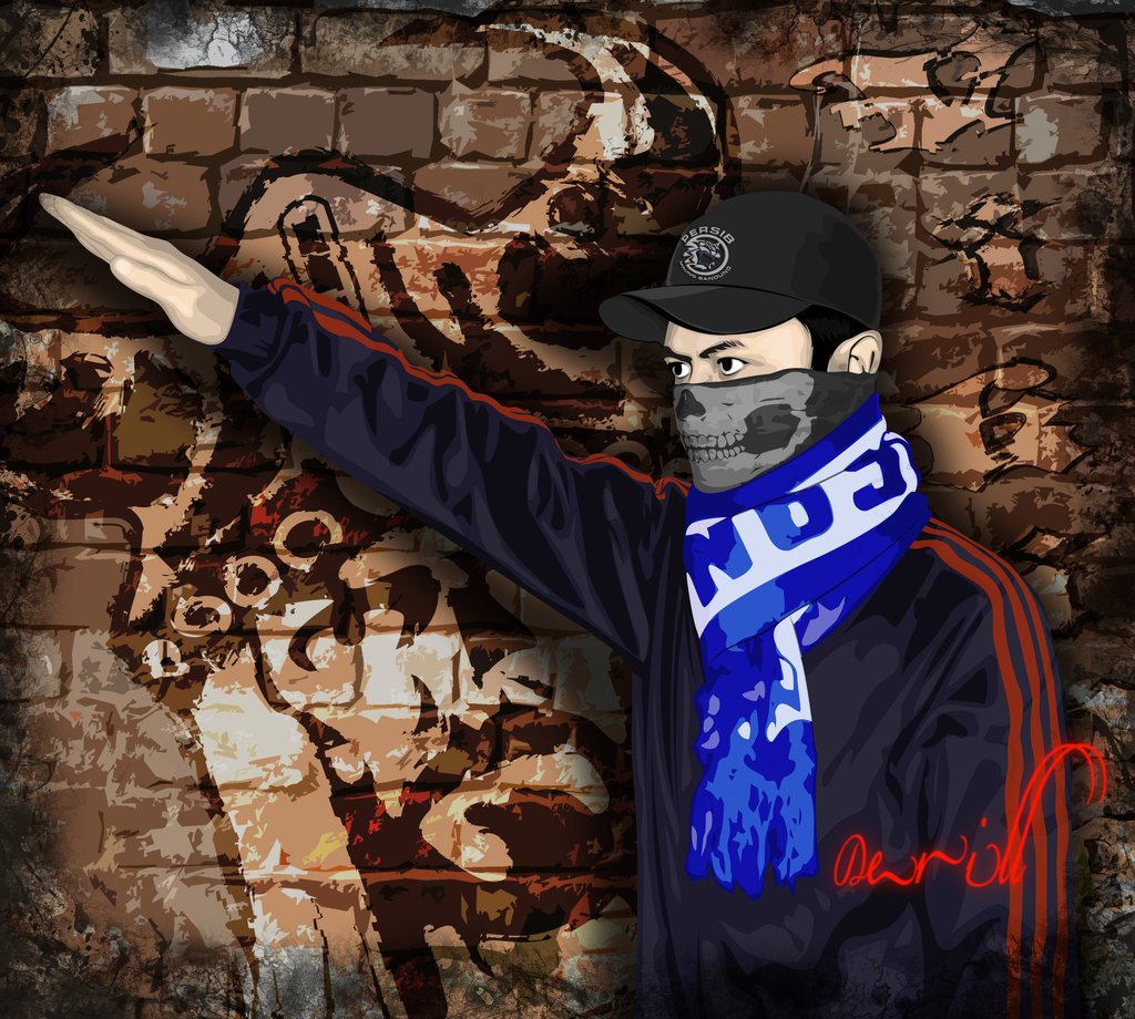 wallpaper persib,art,illustration