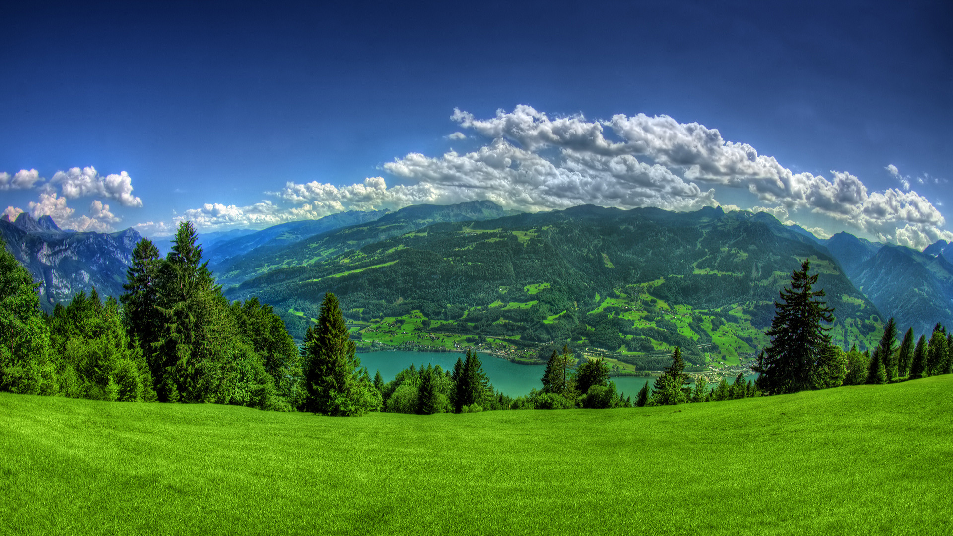 full hd 3d wallpaper 1920x1080,natürliche landschaft,natur,berg,himmel,gebirge