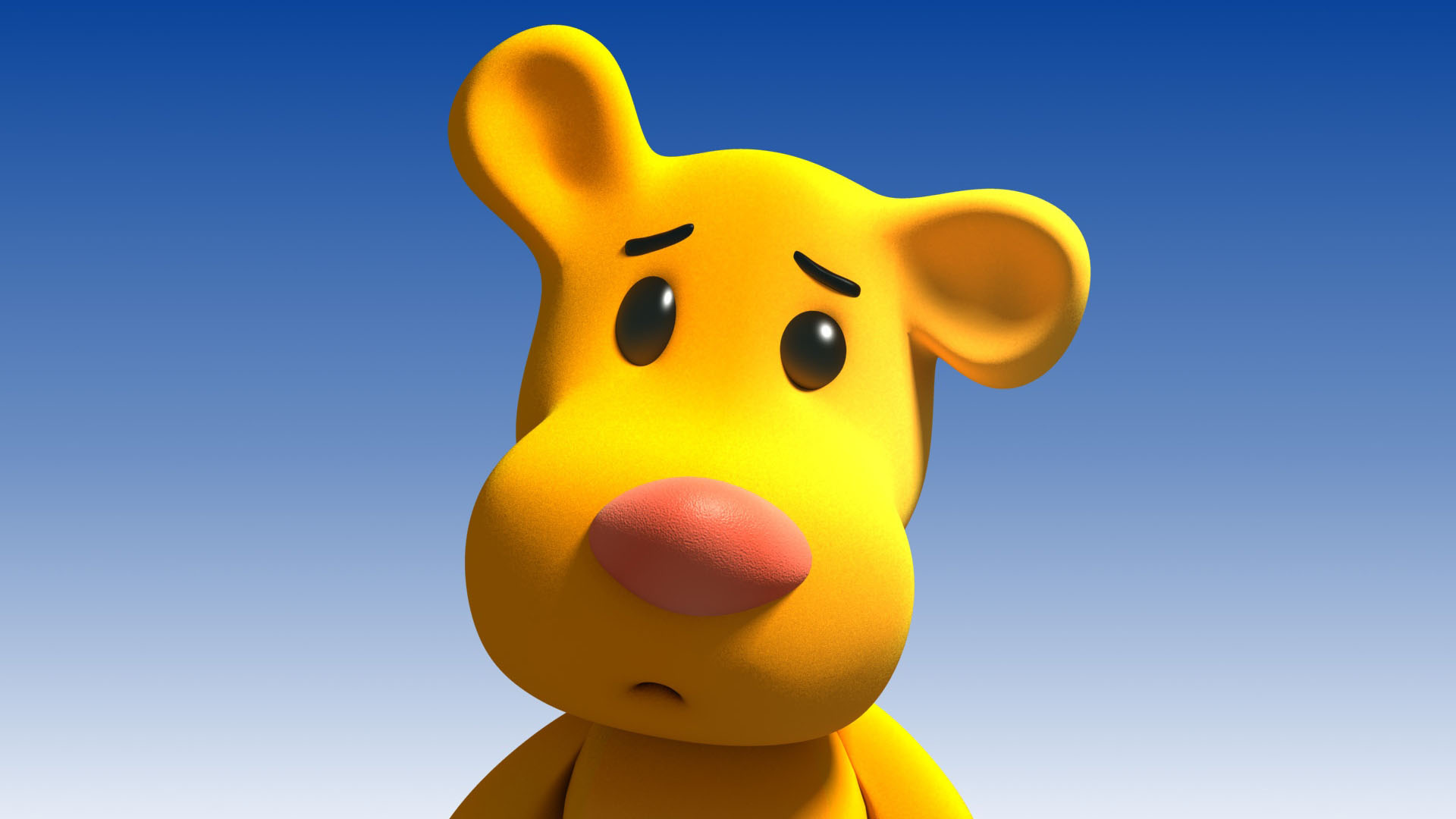 full hd 3d wallpapers 1920x1080,animated cartoon,yellow,cartoon,animation,snout