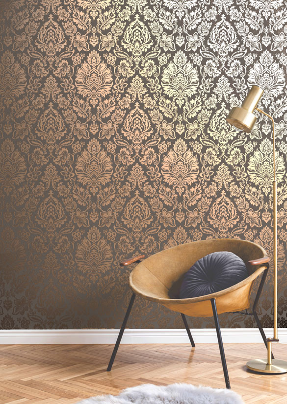 rose gold wallpaper,wallpaper,wall,interior design,tile,room