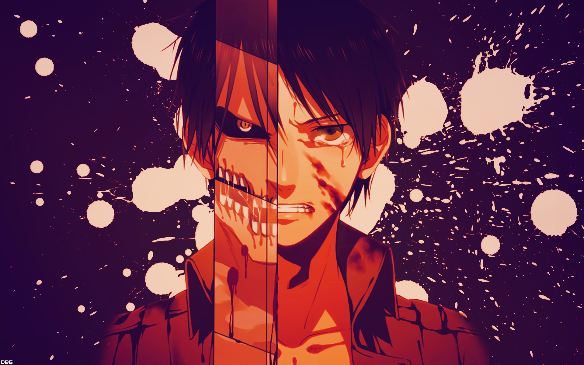 attack on titan wallpaper,red,cartoon,illustration,anime,cool