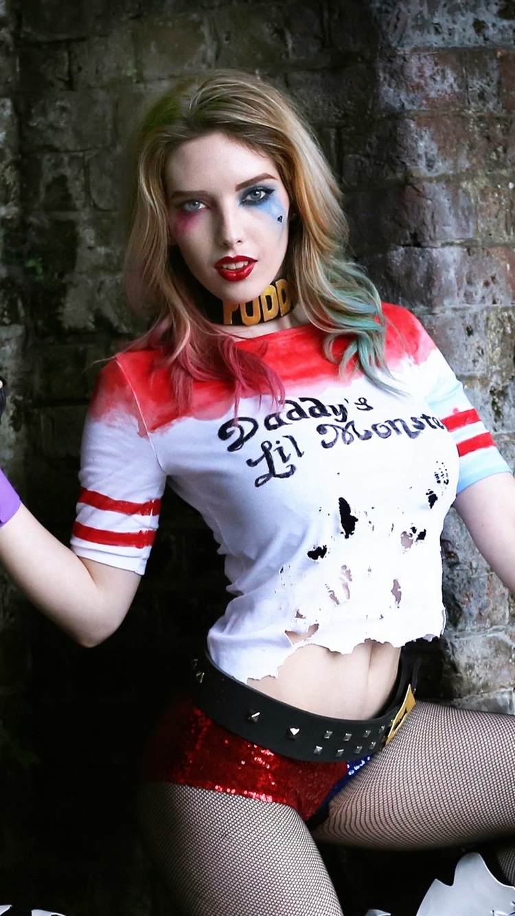 harley quinn wallpaper,clothing,zombie,fictional character,photography,photo shoot