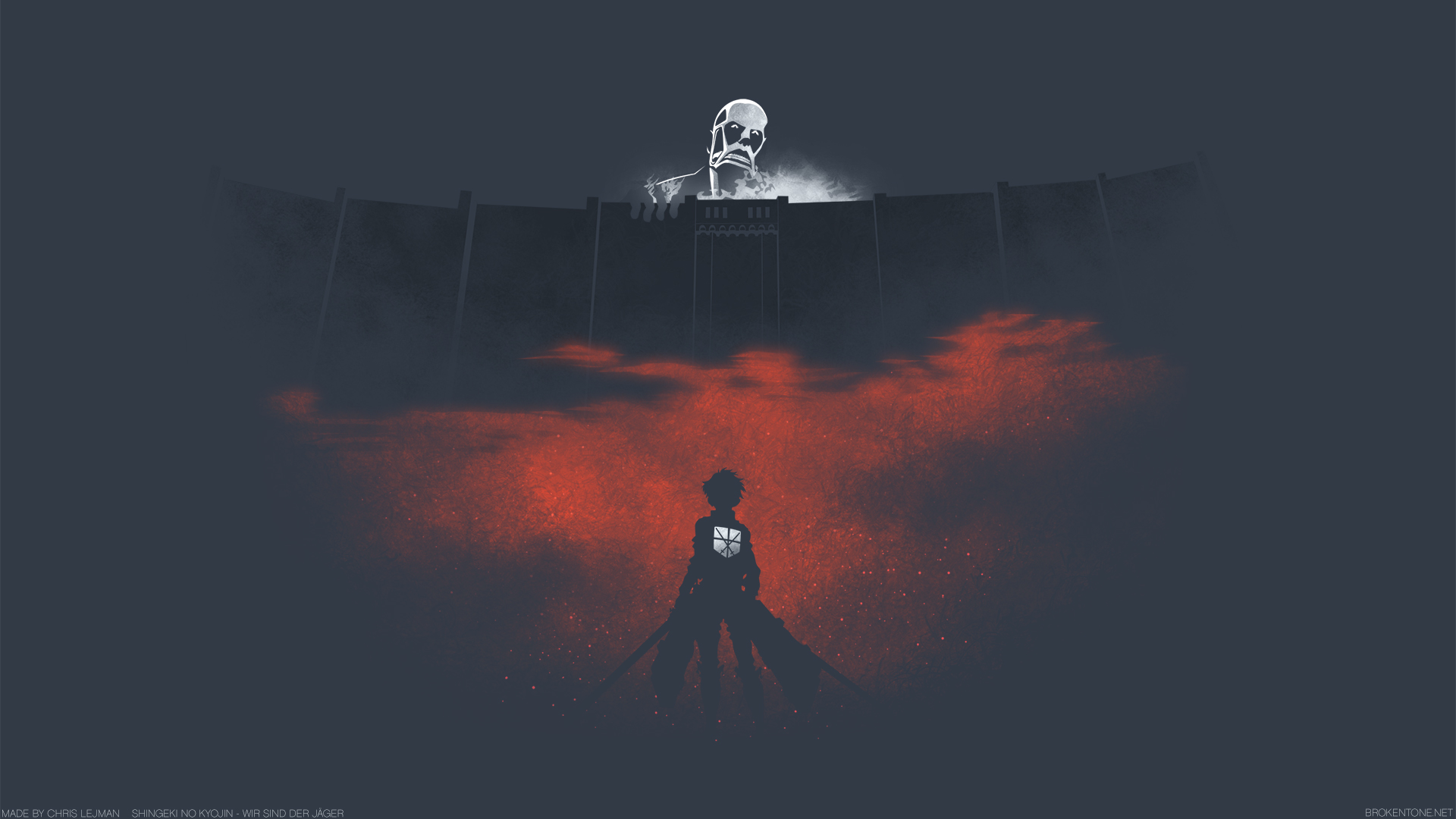 attack on titan wallpaper,sky,darkness,atmosphere,illustration,photography