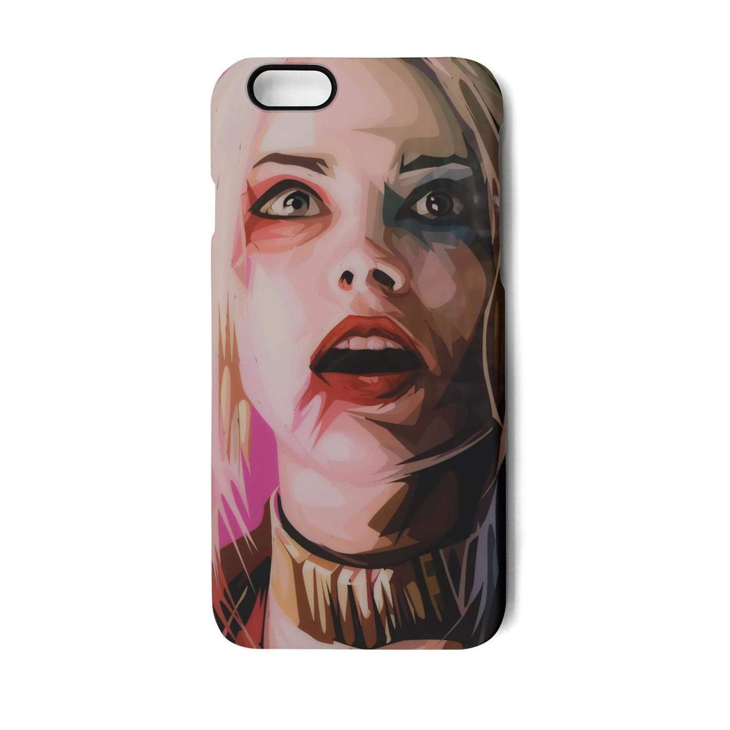 harley quinn wallpaper,face,head,mobile phone case,mouth,fictional character