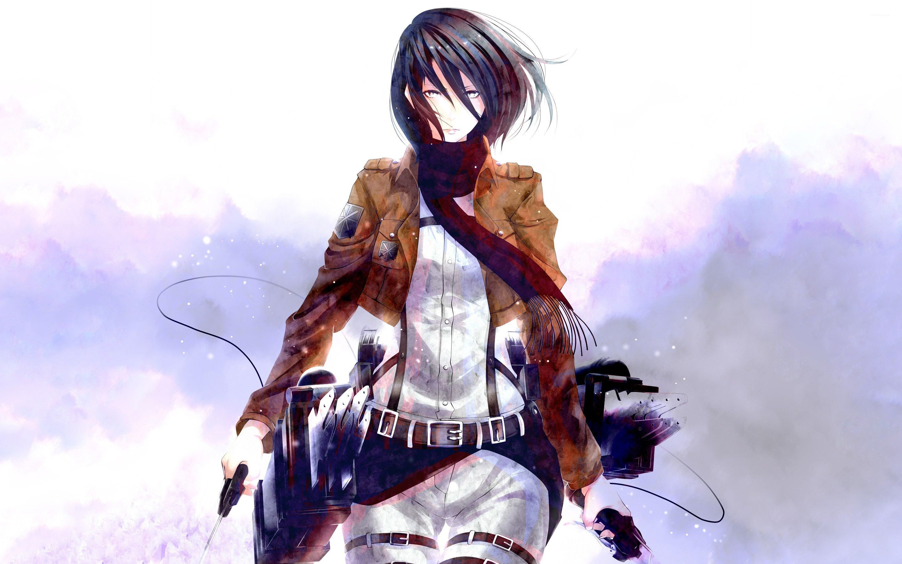 attack on titan wallpaper,cg artwork,illustration,anime,fashion illustration,long hair